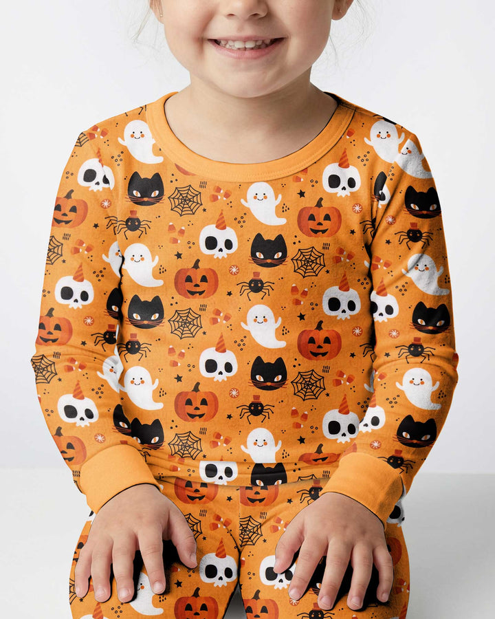 Halloween Party Bamboo Two Piece Long Sleeve Pajama Set