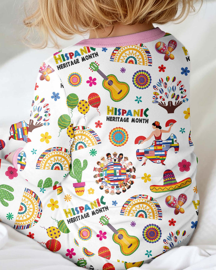 Hispanic Heritage Month Latin Childs With Flag Bamboo Convertible Zippy