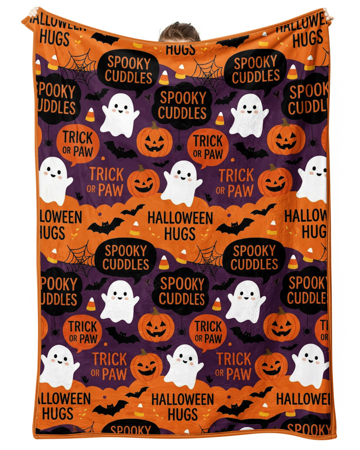 Happy Howl-O-Ween Bamboo Blanket