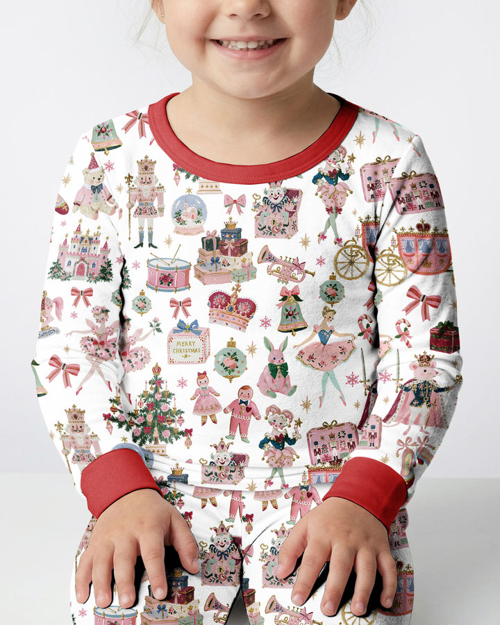 Nutcracker Christmas Bamboo Two Piece Long Sleeve Pajama Set
