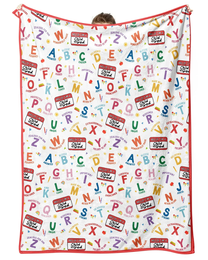 I'm A Child Of God ABCs Bamboo Blanket
