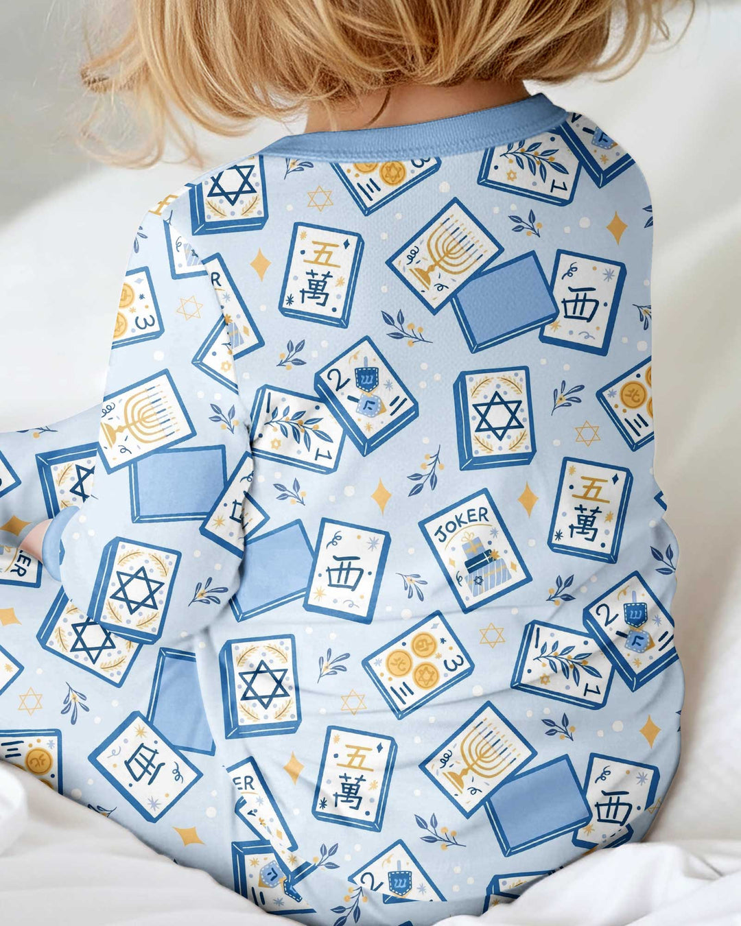 Mahjong Tov Hanukkah Family Matching Bamboo Convertible Zippy