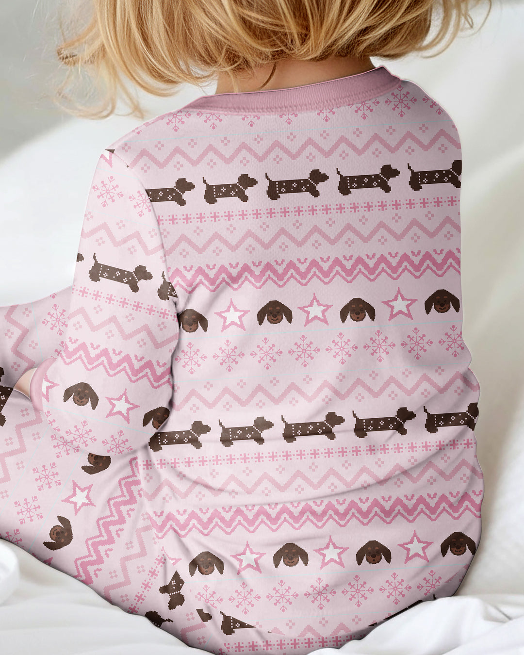 Dachshund Winter Fair Isle Bamboo Convertible Zippy