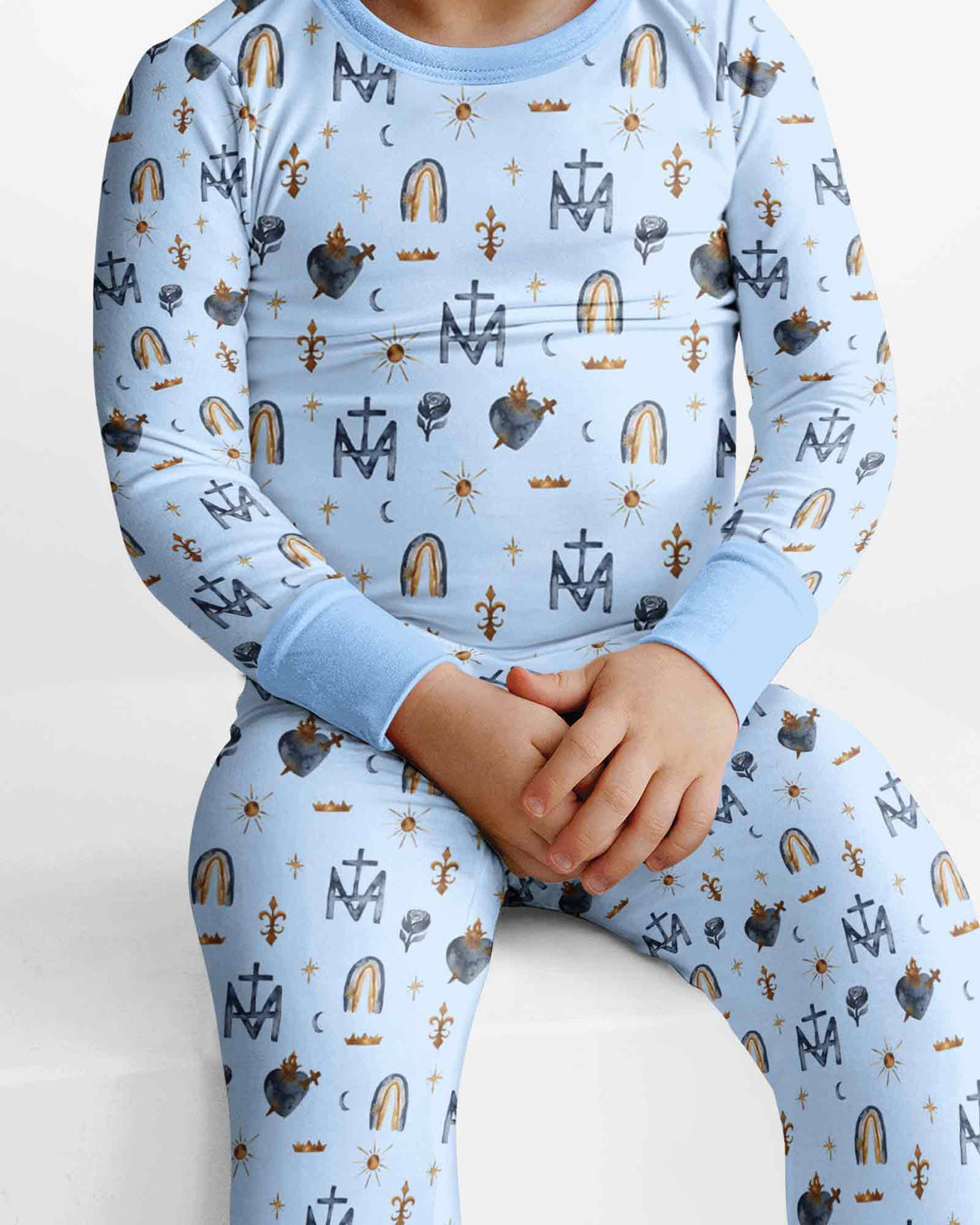 Template Bamboo Two Piece Long Sleeve Pyjamas Set