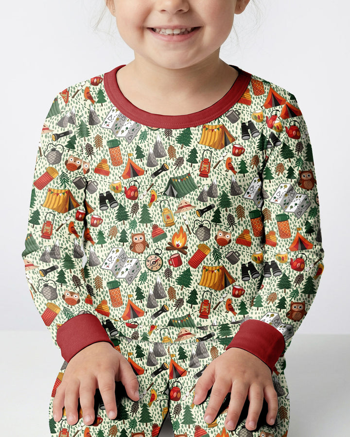 Happy Trails Bamboo Two Piece Long Sleeve Pajama Set