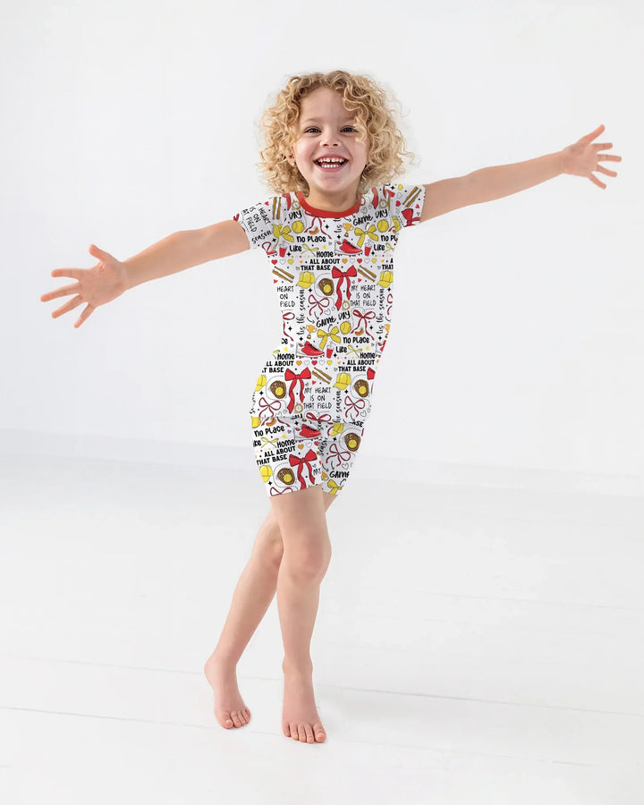 All About That Base Bamboo Two Piece Short Sleeve Shorts Pajama Set
