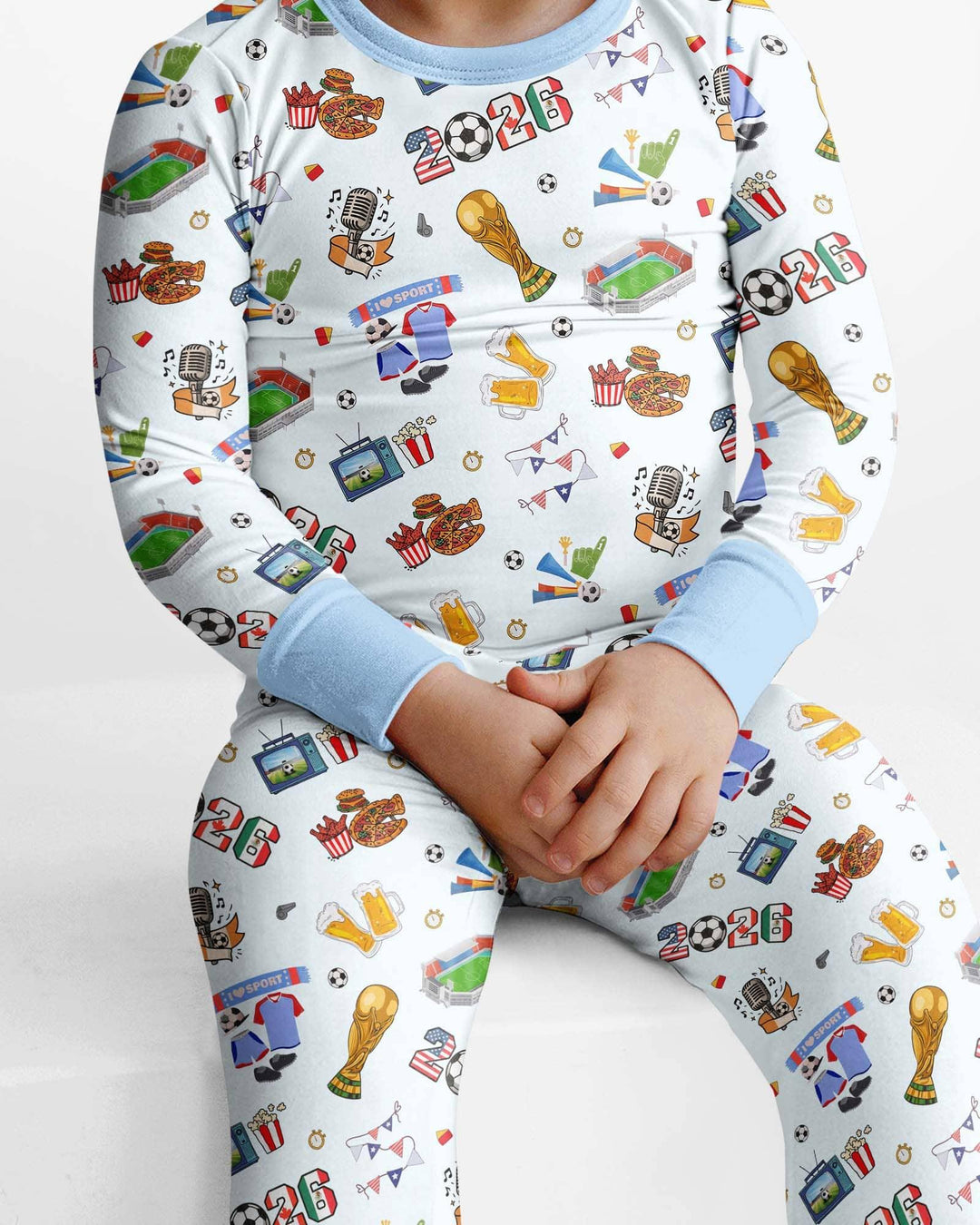 Dreaming of The Cup Bamboo Two Piece Long Sleeve Pajama Set