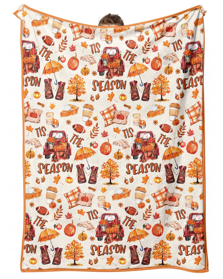 Fall Tis the Season Bamboo Blanket