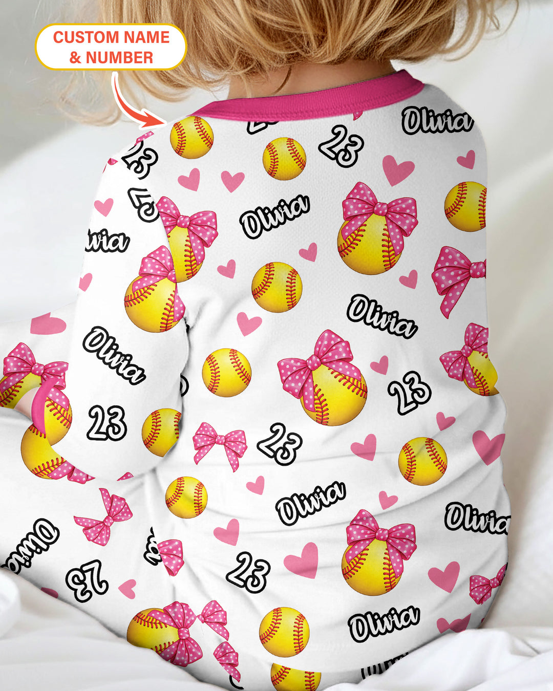 Coquette Ball Custom Name And Number Bamboo Convertible Zippy