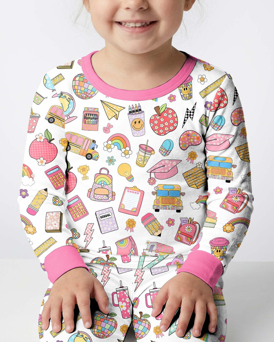 Template Bamboo Two Piece Long Sleeve Pyjamas Set