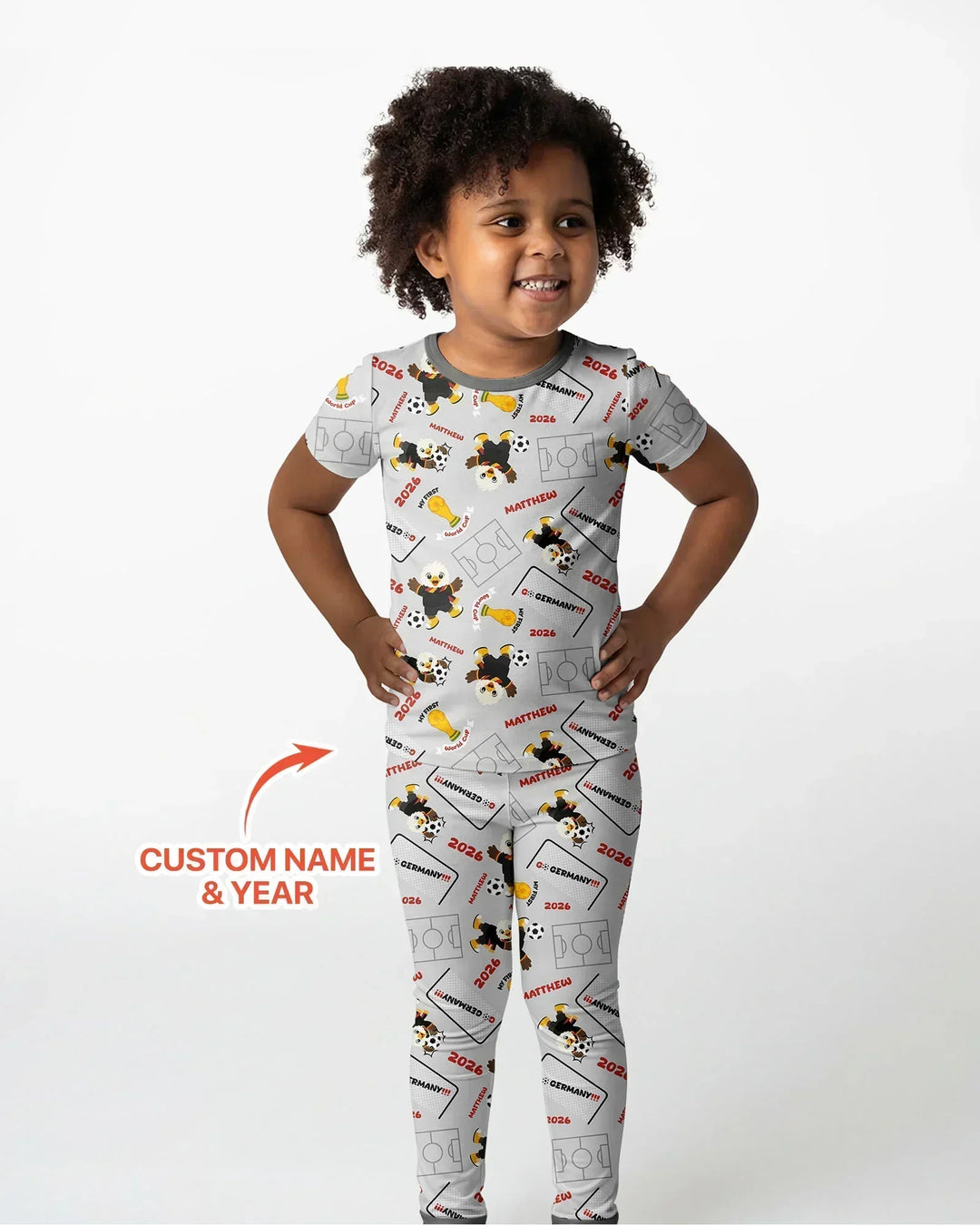 My First World Cup Bamboo Two Piece Short Sleeve Pajama Set