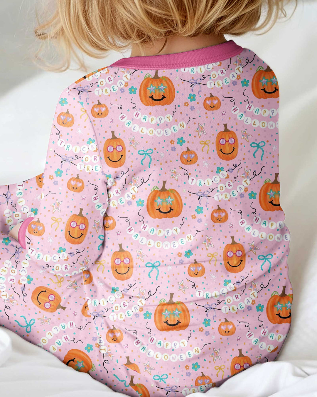 Groovy Trick or Treat Pumpkin Bamboo Convertible Zippy