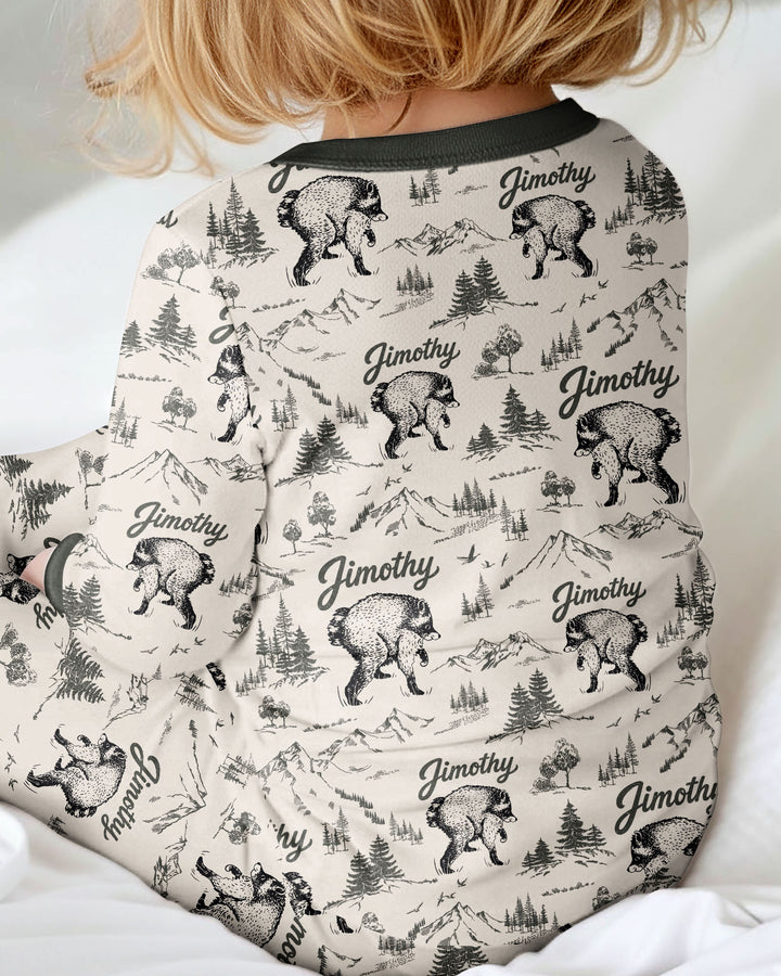 Vintage Jimothy Racoon Family Matching Bamboo Convertible Zippy