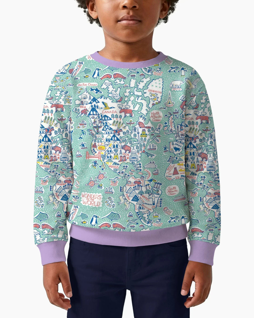 Hello World Wonders Bamboo Crewneck Sweatshirt