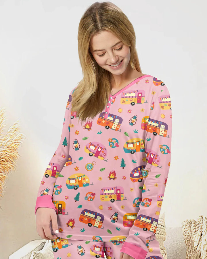 Happy Little Camper Women Pajama Set