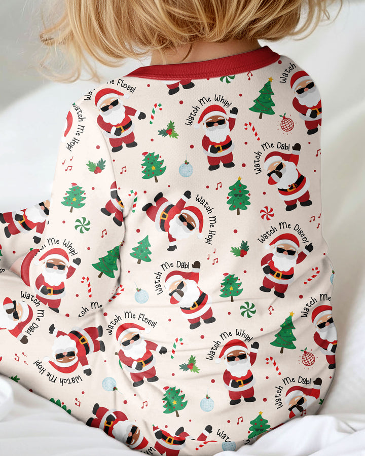Santa's Christmas Dance Party Bamboo Convertible Zippy