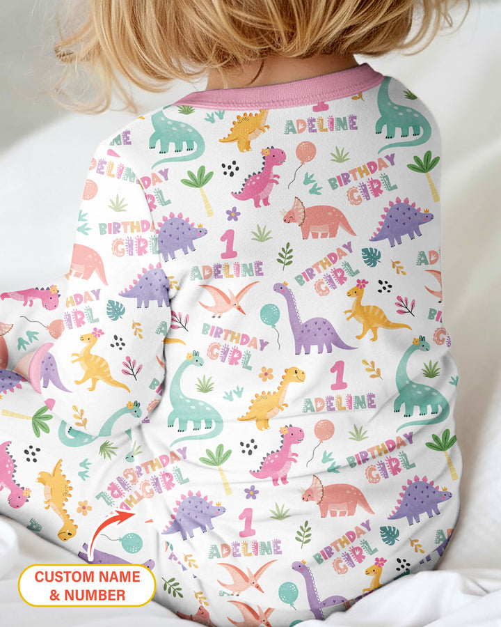 Personalized Dinosaur Birthday Bamboo Convertible Zippy