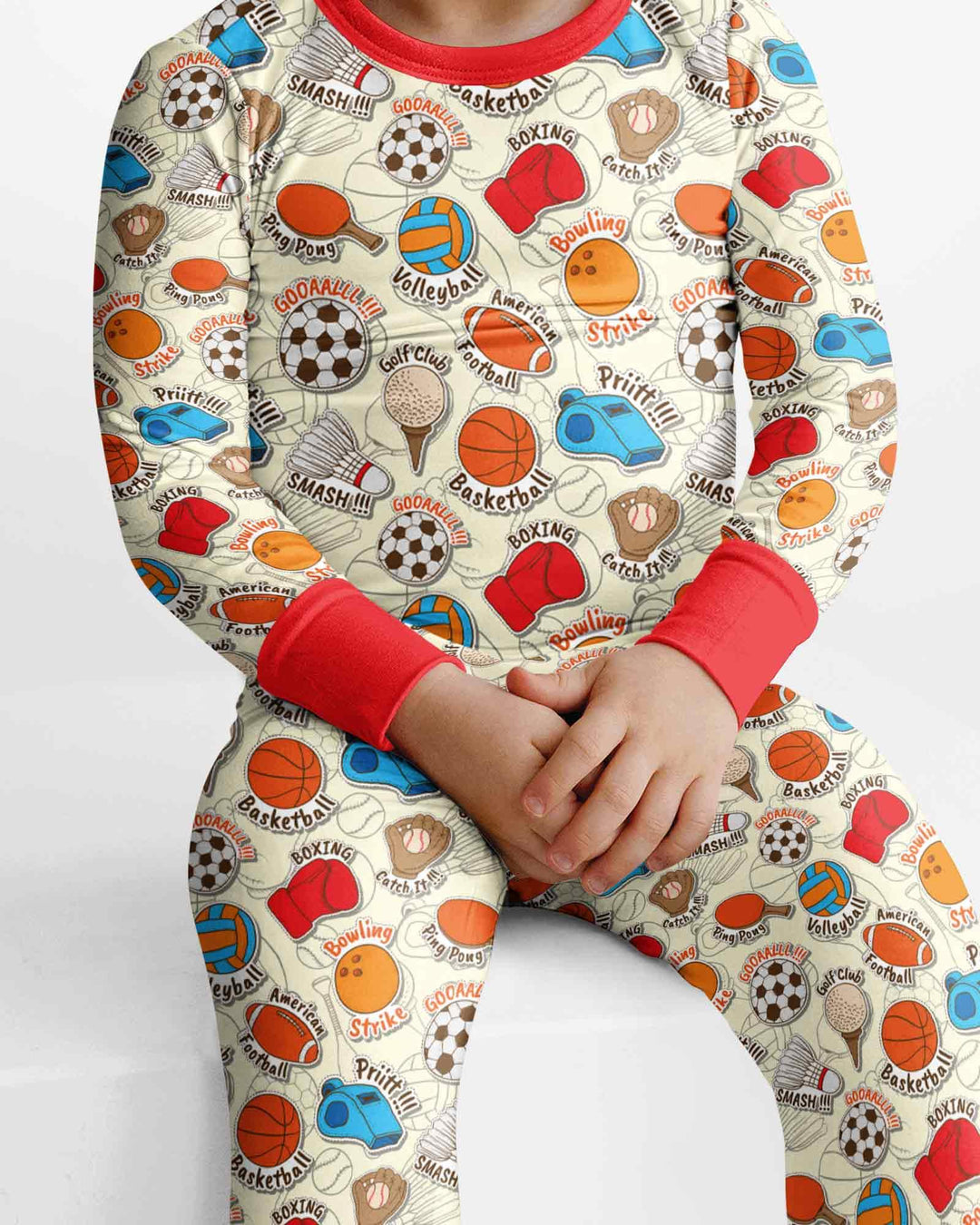 Template Bamboo Two Piece Long Sleeve Pyjamas Set