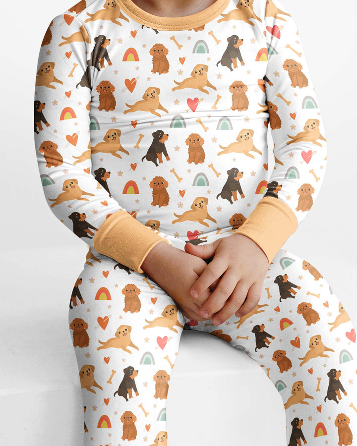 Brown Dogs Bamboo Two Piece Pyjamas Set