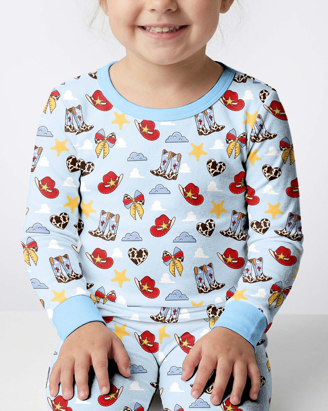 Template Bamboo Two Piece Long Sleeve Pyjamas Set