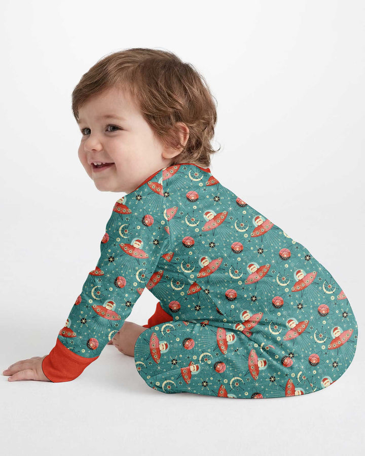 Atomic Santas in Space Bamboo Convertible Zippy