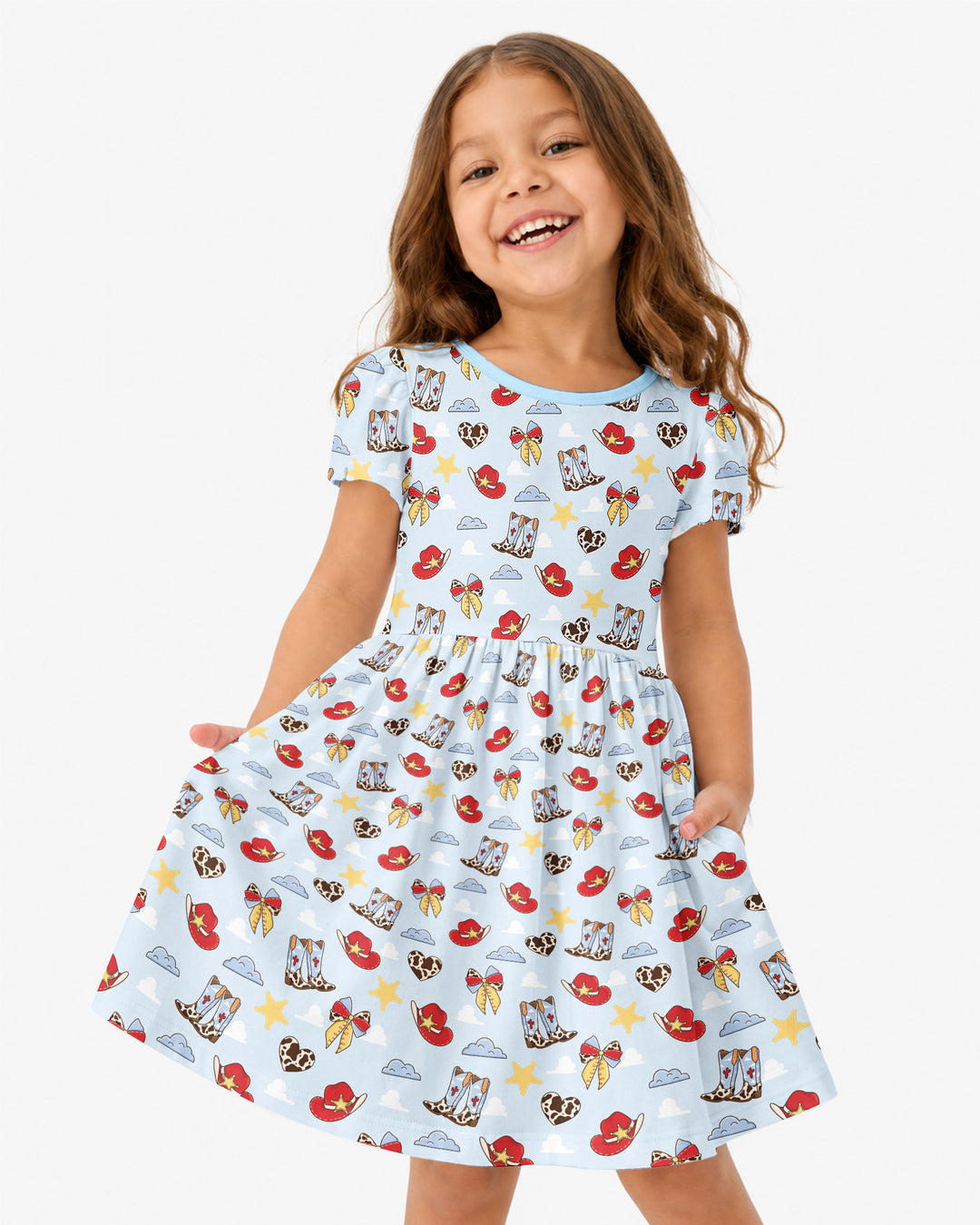 Cowboy Story Bamboo Twirl Dress