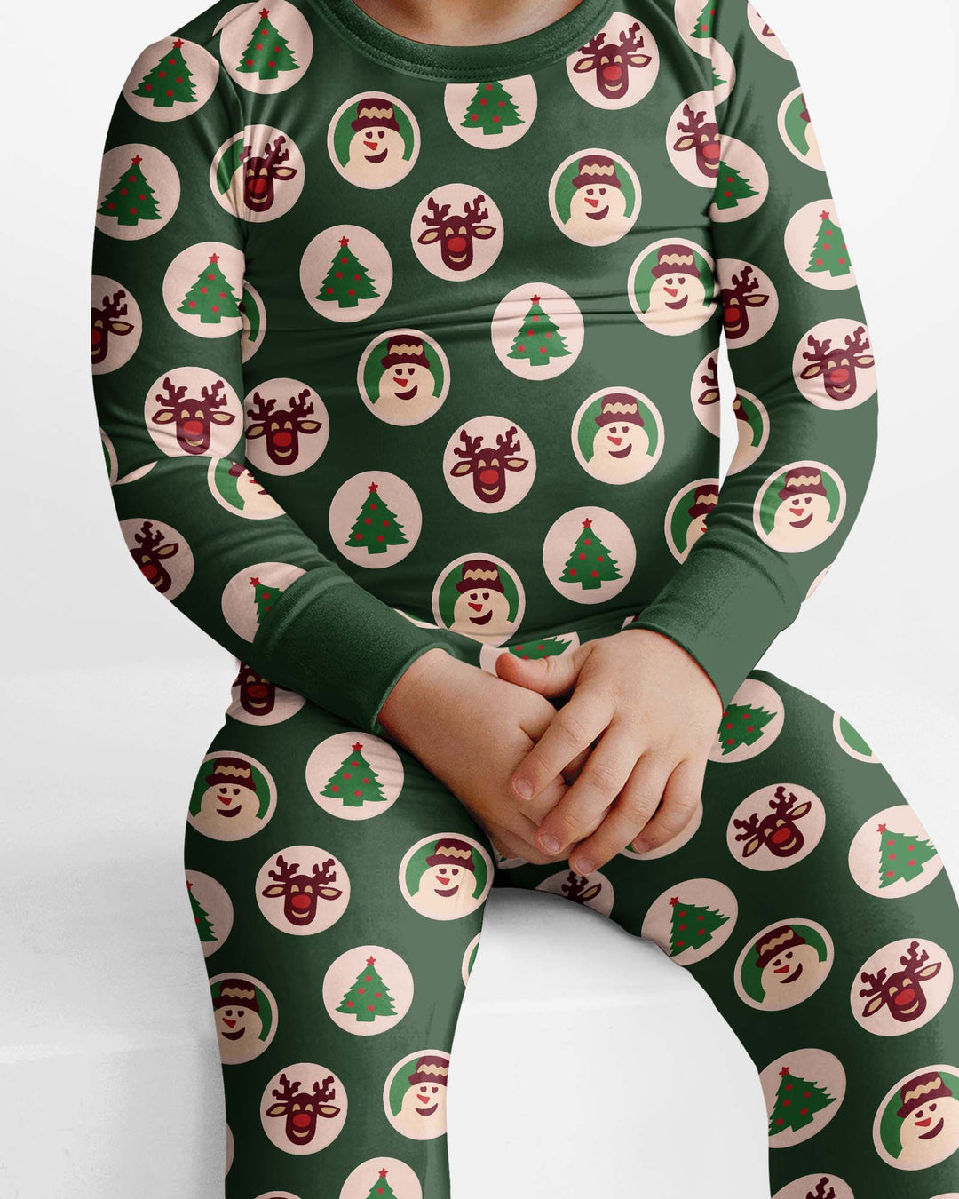 Christmas Dinner Bamboo Two Piece Long Sleeve Pajama Set