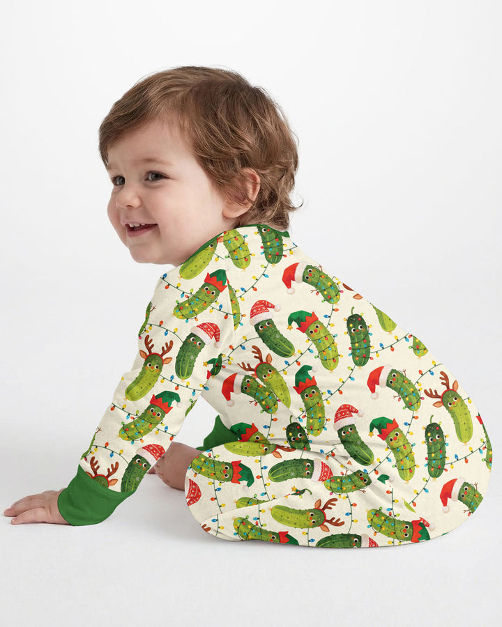 Cheerful Christmas Pickle Bamboo Convertible Zippy