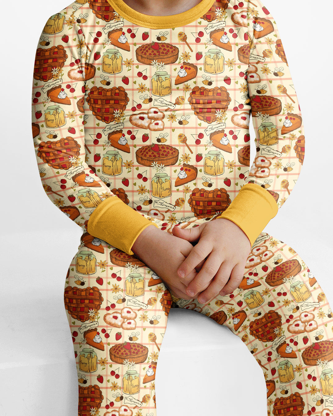 Harvest Pie Picnic Bamboo Two Piece Long Sleeve Pajama Set