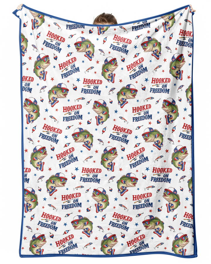 Hooked On Freedom Bamboo Blanket
