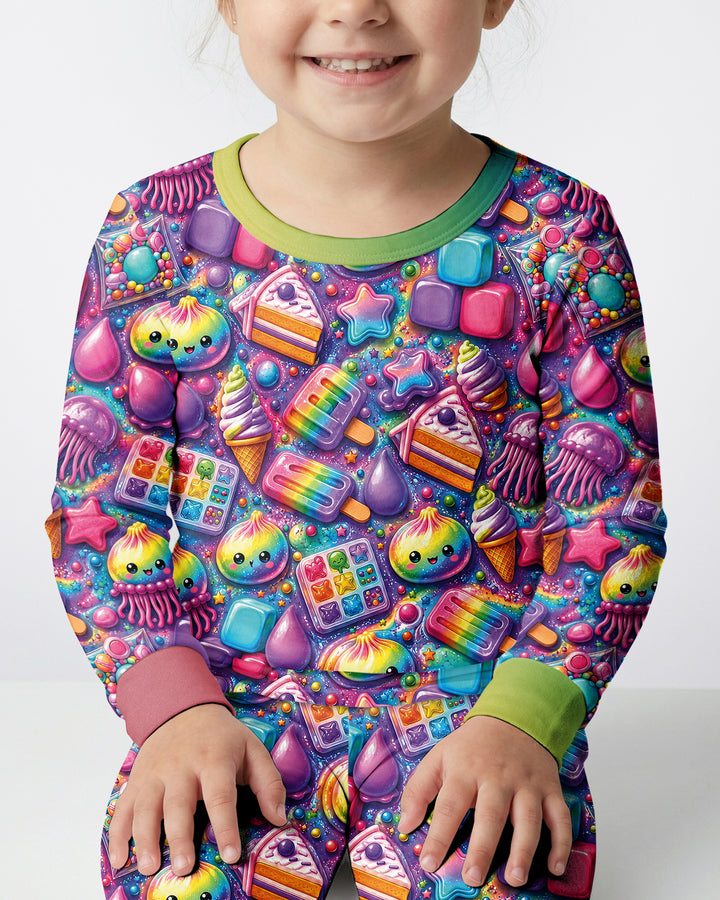 Squishy Party Bamboo Two Piece Long Sleeve Pajama Set