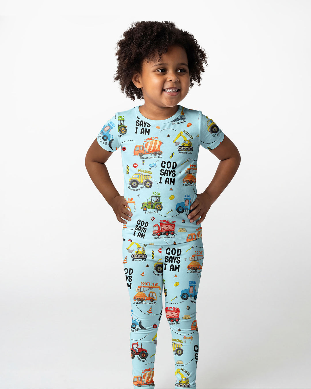 God Says I Am Bamboo Two Piece Short Sleeve Pyjamas Set