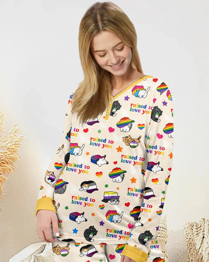 Rainbow Paws Family Matching Bamboo Women Pajama Set