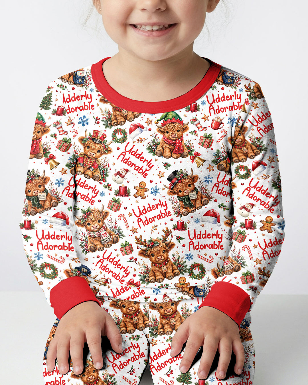 Udderly Adorable Bamboo Two Piece Long Sleeve Pajama Set