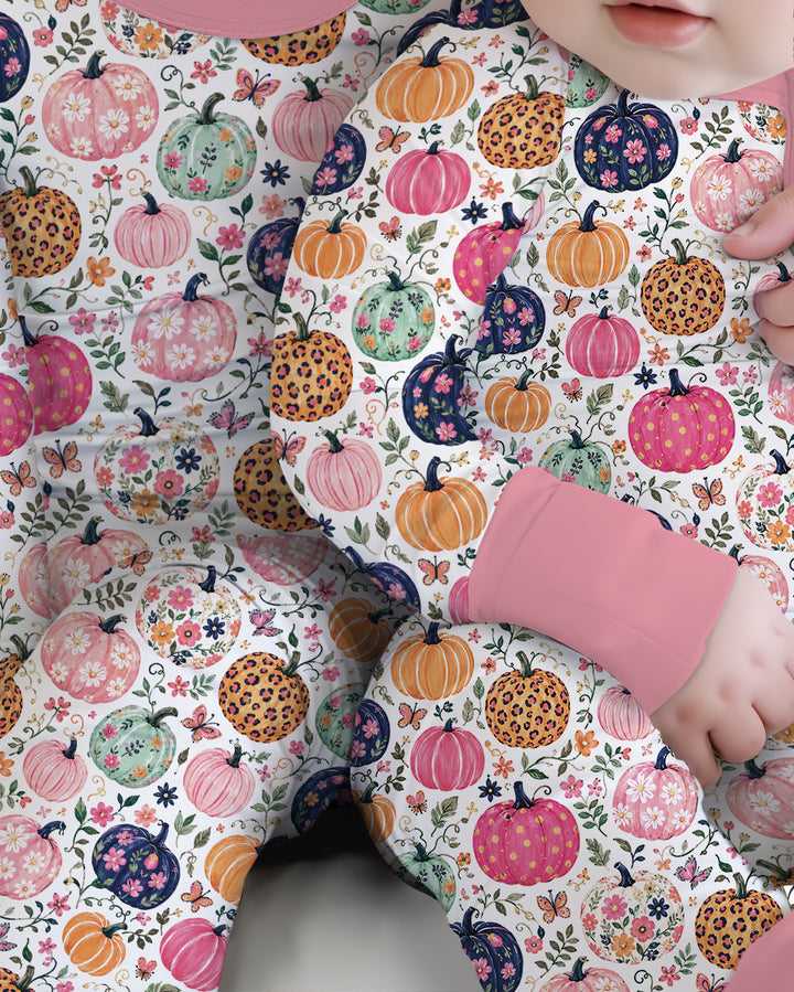 Floral Pumpkin Bamboo Convertible Zippy