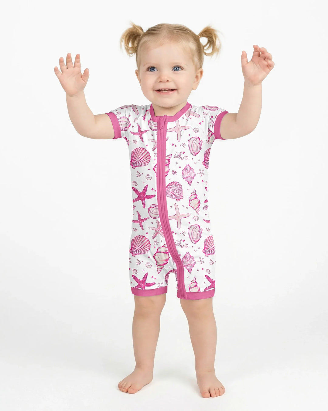 Coastal Charm Family Matching Bamboo Shorty Zippy