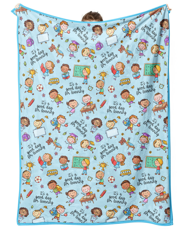 Little Learners Adventure Bamboo Blanket
