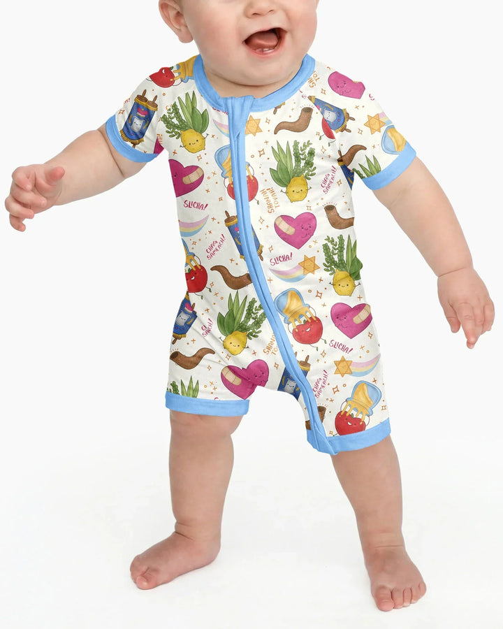 Jewish High Holidays Bamboo Shorty Zippy