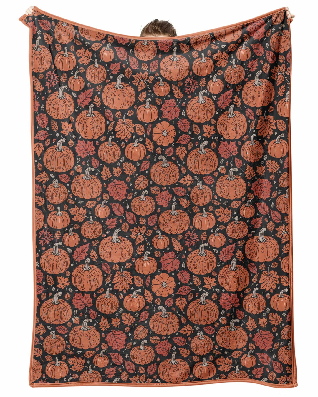 Retro Halloween Pumpkins  Garden Bamboo Blanket
