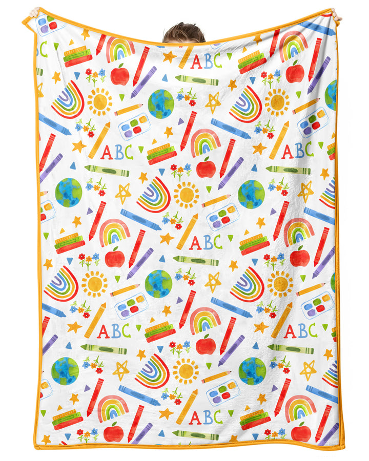 School Scribbles Bamboo Blanket