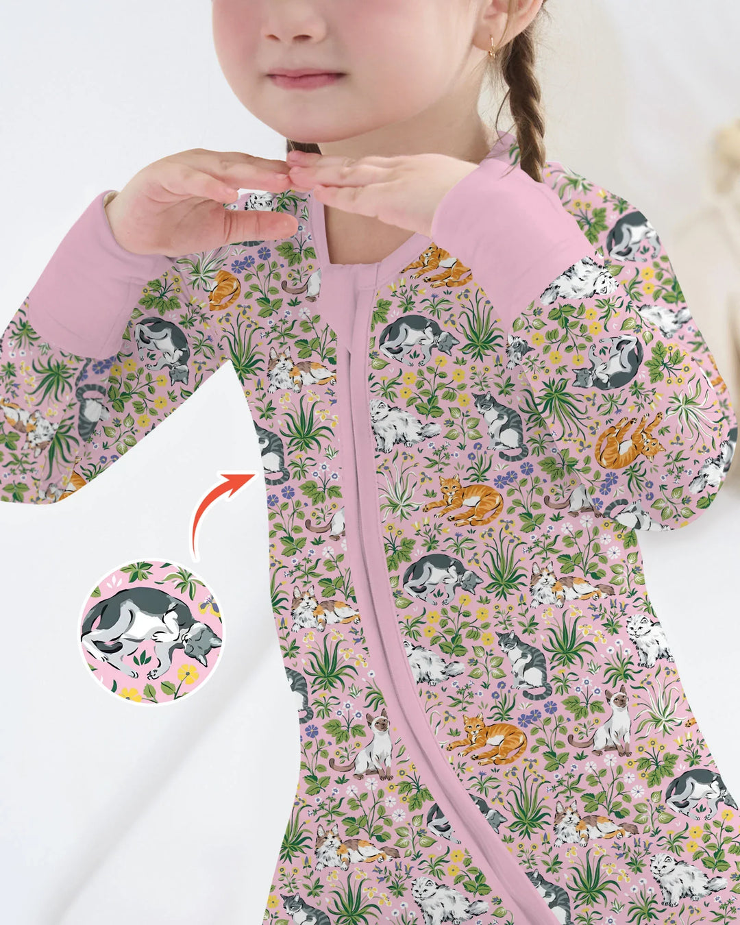 Kitten Garden Family Matching Bamboo Convertible Zippy