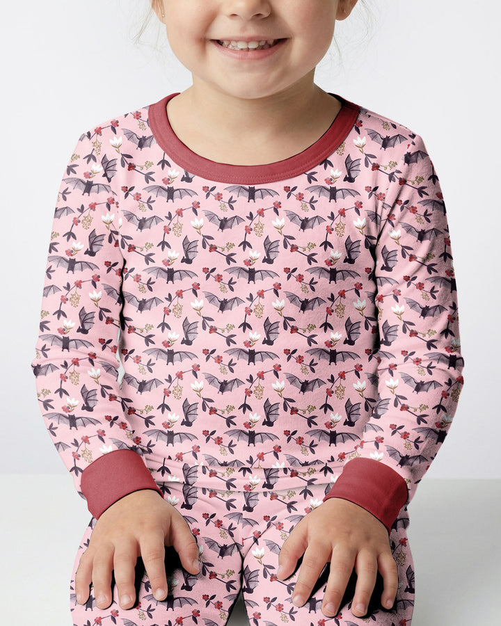 Fruit Bats Bamboo Two Piece Long Sleeve Pajama Set