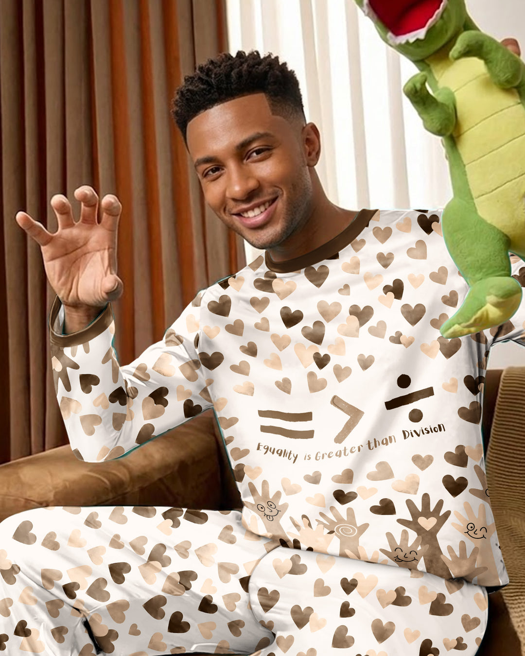 Equality Is Better Than Division Bamboo Men's Pajama Set