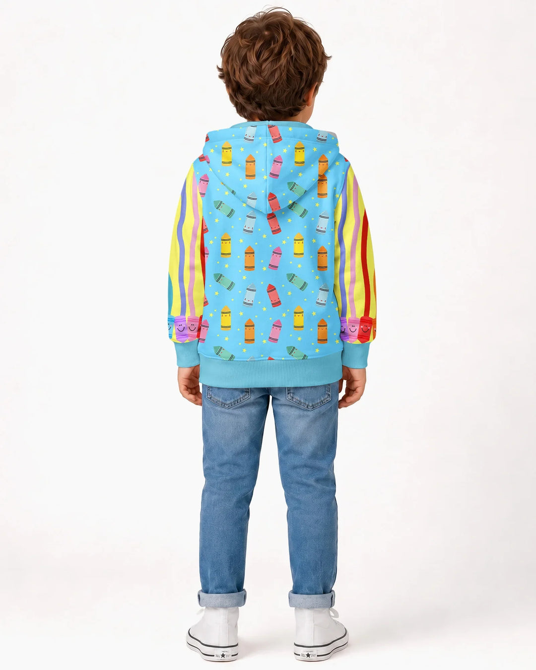 Happy Crayon Friends Bamboo Zip Hoodie