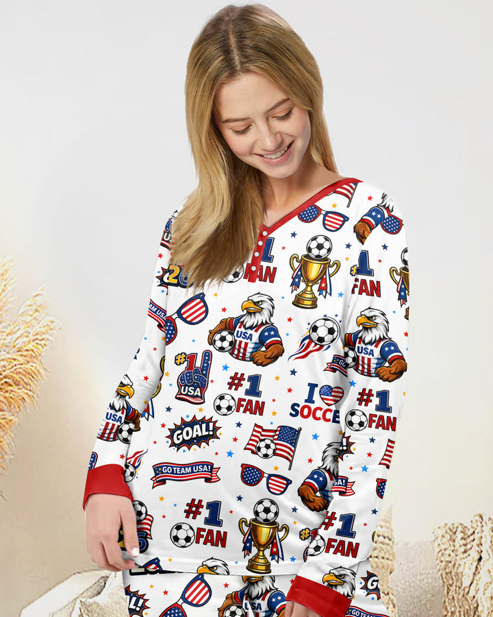 USA Soccer 2026 Party Bamboo Women Pajama Set