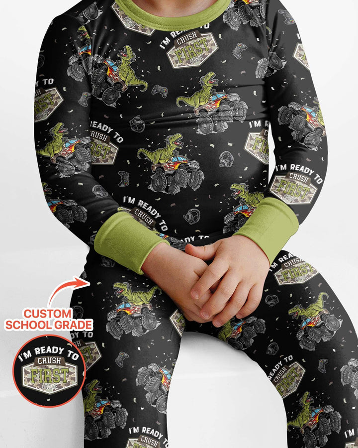 I'm Ready to Crush Bamboo Two Piece Long Sleeve Pajama Set
