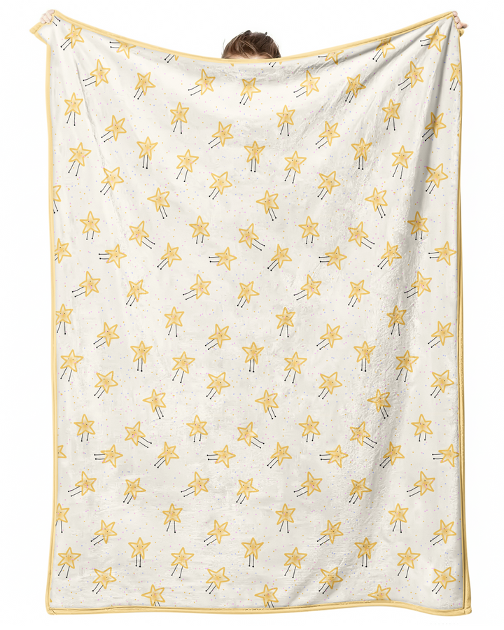 Happy Little Stars Family Matching Bamboo Blanket