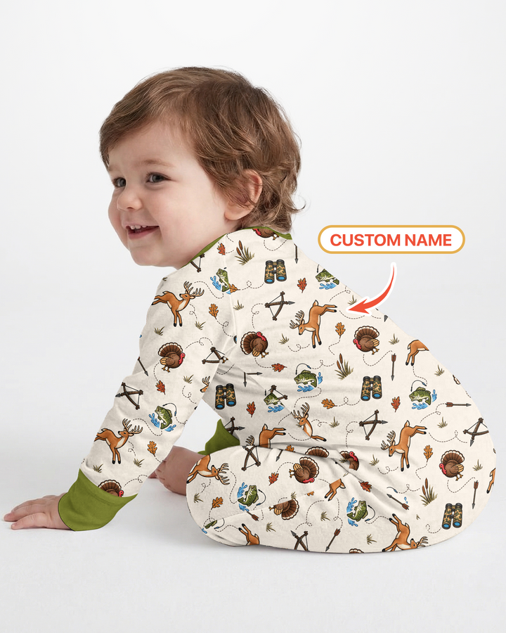Personalized Pack My Diapers I'm Going Hunting Bamboo Convertible Zippy