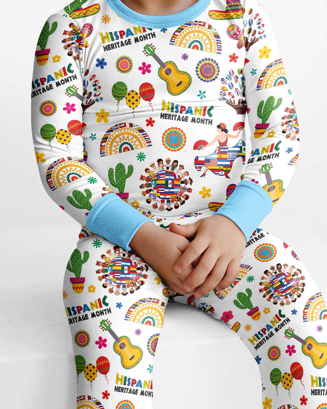 Template Bamboo Two Piece Long Sleeve Pyjamas Set