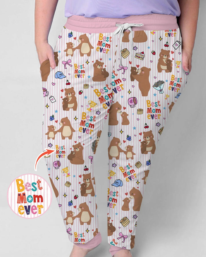 Best Mama Bear Ever Family Matching Bamboo Women Pajama Set